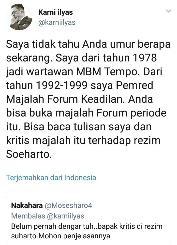 Karni Ilyas Di Kritik Nitizen Ini Jawabannya
