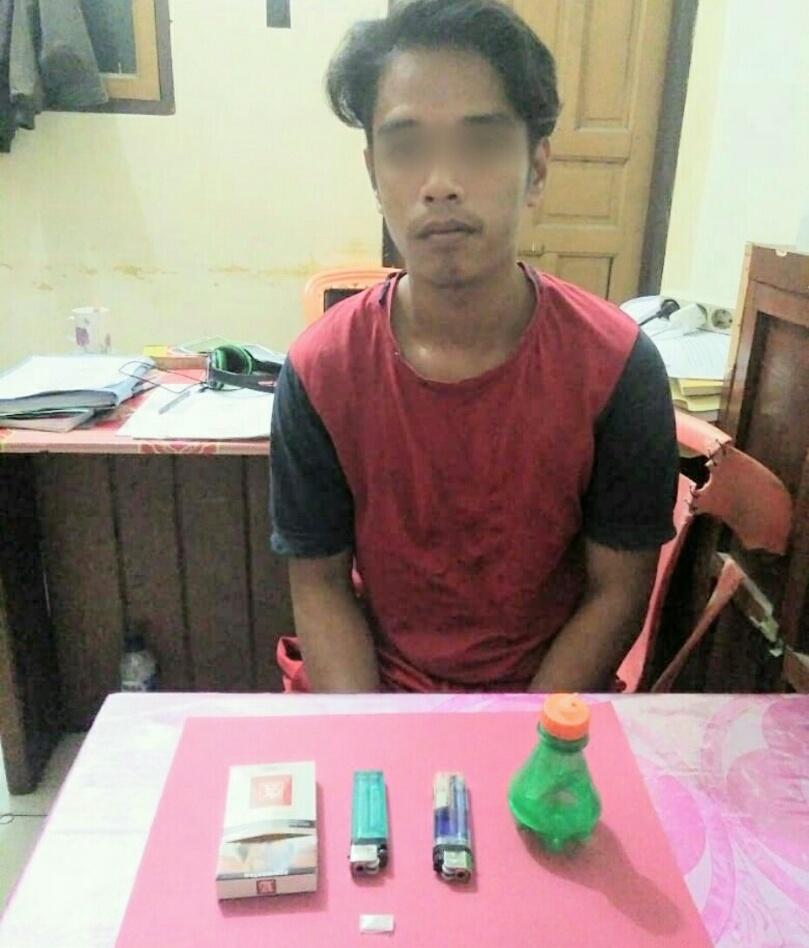 Kantongi Sabu, Warga DLAB l Kabupaten Labuhan Batu Selatan Ini Dijebloskan ke Polsek Bagan Sinembah 