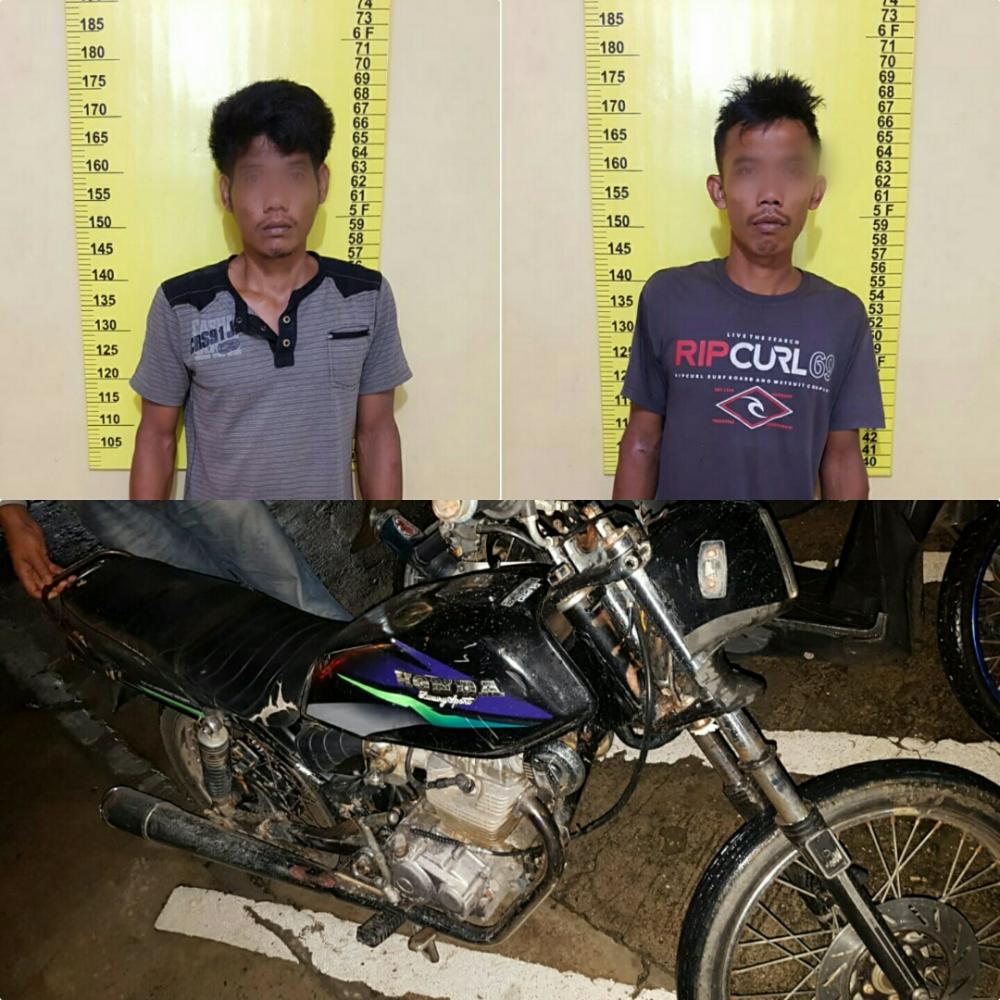 Polsek Bagan Sinembah Amankan 2 Pria Diduga Pelaku Curat di Sei Buaya Bagan Batu 