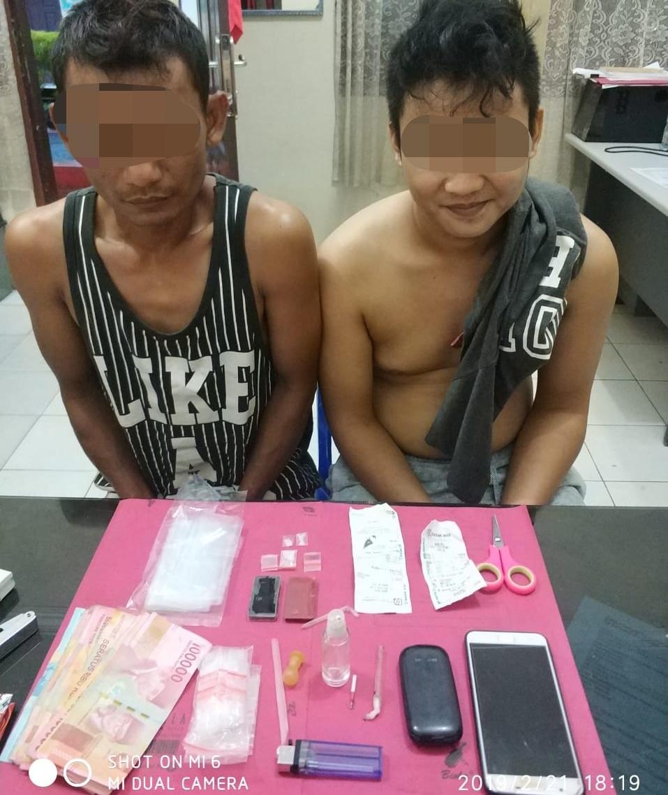 Dua Pengedar Shabu Diciduk Polisi di Wilayah Kec. XIII Koto Kampar 