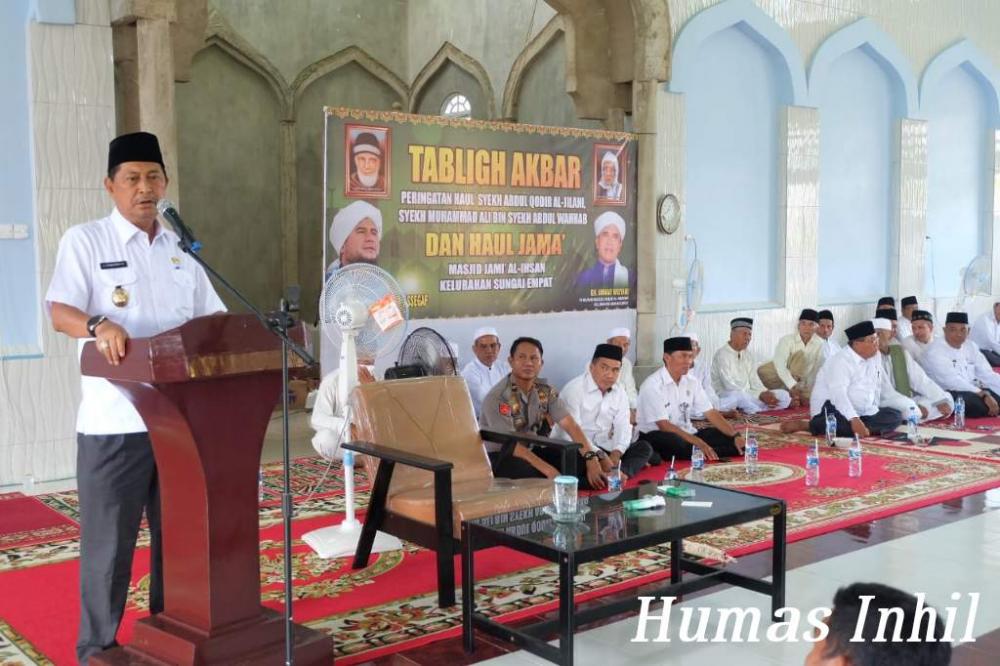 Wakil Bupati Inhil H Syamsuddin Uti Hadiri Haul di Kecamatan GAS 