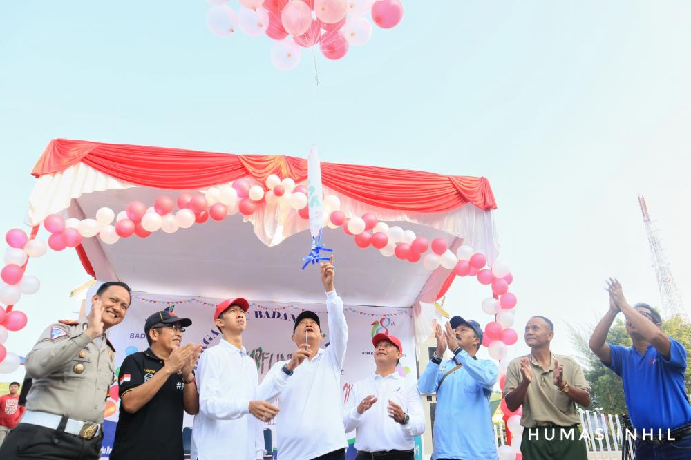 Wabup Inhil H Syamsuddin Uti Hadiri Car Free Day di Swarna Bumi Tembilahan 