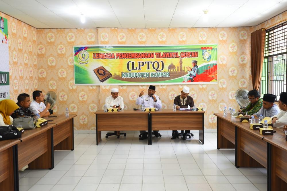 Sekda Kampar Yusri M.Si Pimpin Rapat Pelaksanaan MTQ ke-51