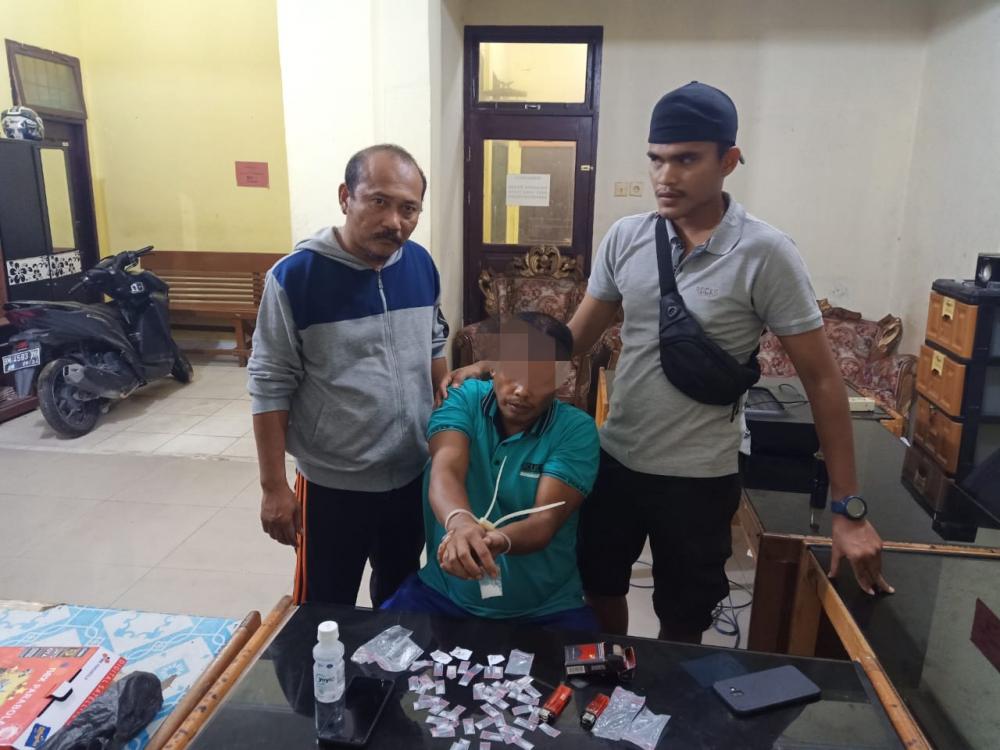 Polsek Tambang Tangkap Pengedar Narkoba dengan 51 Paket Shabu Siap Edar