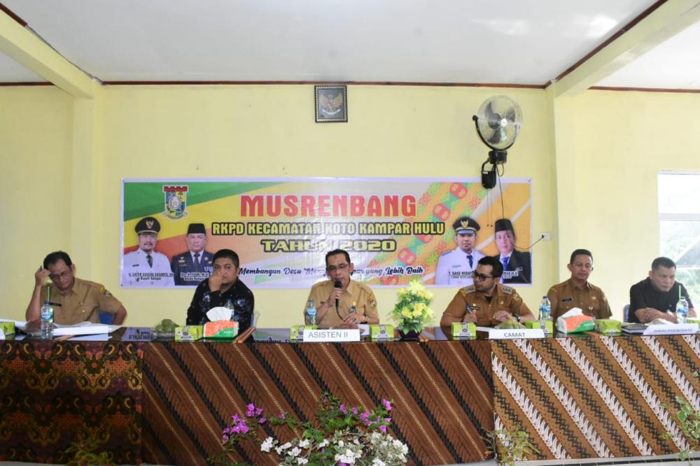 Azwan : Untuk  Membangun Perlu Kreatif dan Inovatif Musrenbangcam di Koto Kampar Hulu