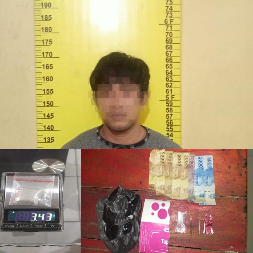 Pengedar Sabu Asal Tambusai Rohul Diciduk Tim Opsnal Polsek Bagan Sinembah