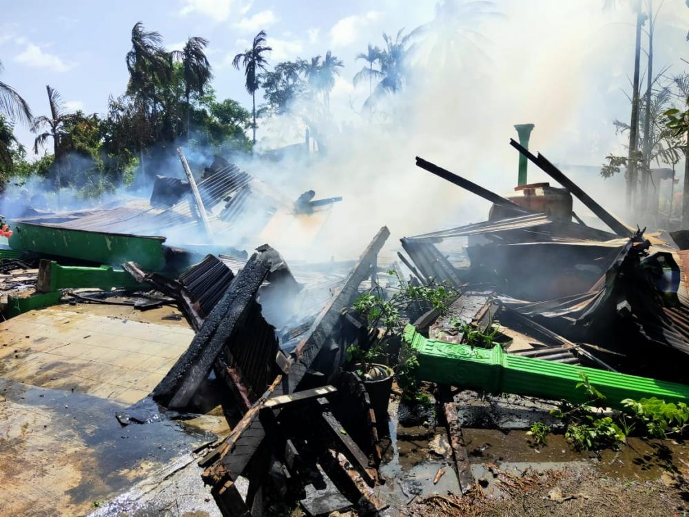 Rumah Kosong Di Kelurahan Tempuling Hangus Di Lalap Sijago Merah