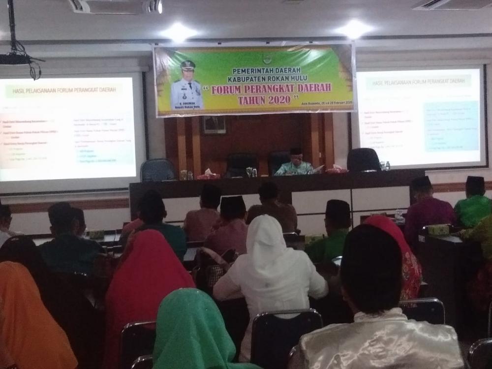 Asisten I Setdakab Rohul Tutup FPD Tahun 2020 dan Wujudkan Ekonomi Inklusif 2021