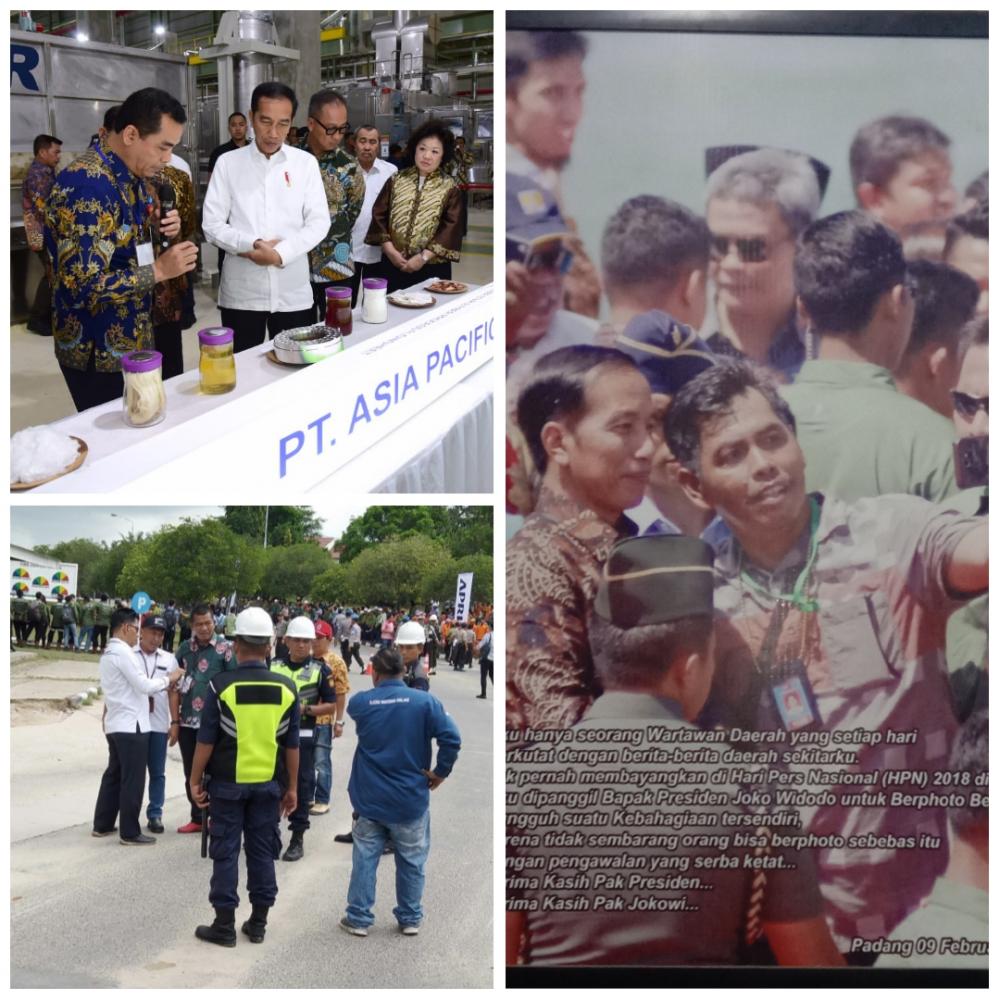 Ternyata Wartawan yang Dilarang Meliput Kedatangan Presiden ke PT APR Pernah Berfoto dengan Presiden Jokowi 