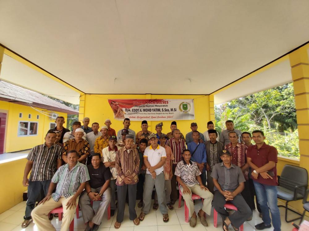 Tampung Aspirasi Masyarakat,  Edy Moh Yatim Gelar Reses  Perdana  Di Rupat 