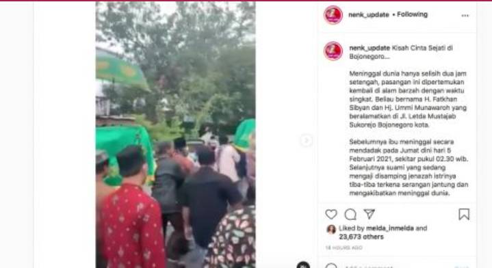 Kisah Romantis Pasutri,Membangun Dua Mesjid Meninggal Bersamaan