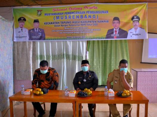 Bupati Kampar Catur Sugeng Susanto Buka Musrenbang Kecamatan Tapung Hulu