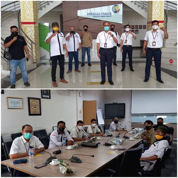 PW IWO Riau Bincang Santai dengan PT Angkasa Pura II Pekanbaru