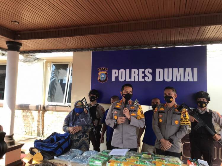 Kurir Sabu-sabu 23 Kg dan 19.937 Butir Ekstasi Diamankan Polisi, Kuat Diduga Napi Rutan Kota Pinang Terlibat