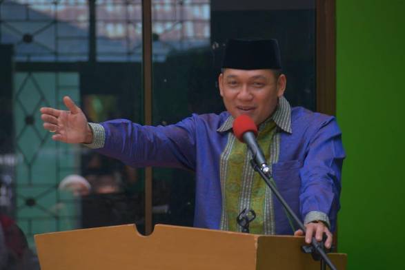 Dandim 0313/KPR Bacakan Sambutan Danrem 031/ Wira Bima pada Acara Puncak Milad Dewan Dakwah Kampar