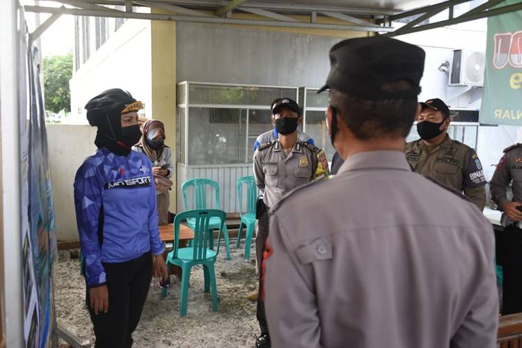 Kapolres Banjar Cek Penerapan PPKM Skala Mikro di Wilayah Patruman dan Langensari