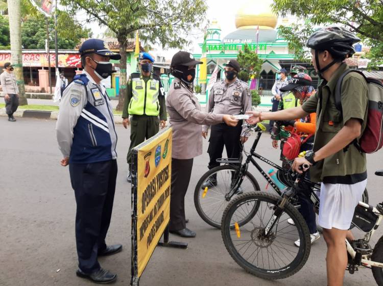 Satgas Penanganan Covid-19 Kota Banjar Gelar Operasi Yustisi Penegakan Disiplin Prokes Covid-19