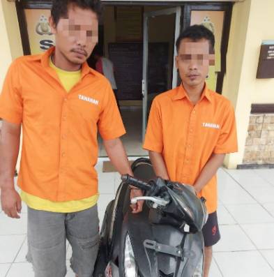 Unit Reskrim Polsek Tapung Hulu Tangkap 2 Pelaku Curanmor saat Pesta Narkoba