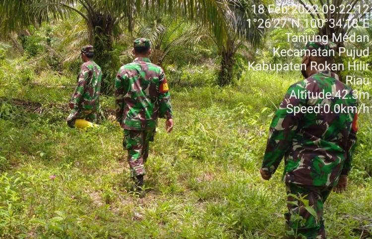 Danporamil 02/TP Kembali Pimpin Patroli Karlahut dan Komsos Prokes 