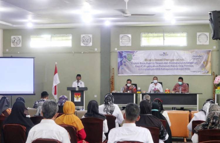 Bank Mandiri Taspen Cabang Tembilahan Bekerjasama dengan BKPSDM Inhil Gelar Sosialisasi Ketaspenan