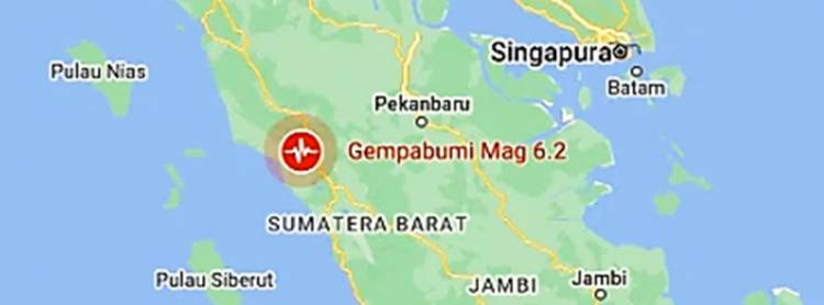 Pasaman Diguncang 2 Kali Gempa Bermagnitudo Cukup Besar, Getaran Terasa Hingga Provinsi Riau