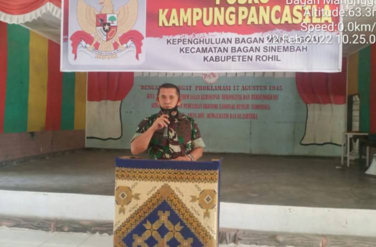 Danramil 03/Bgs Hadiri Peresmian Kampung Pancasila 