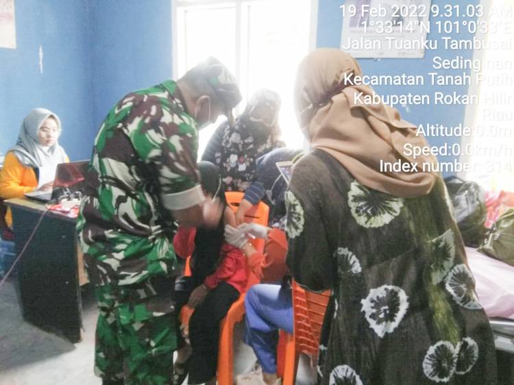 Personil Koramil 02/TP Dikerahkan Lakukan Pendampingan