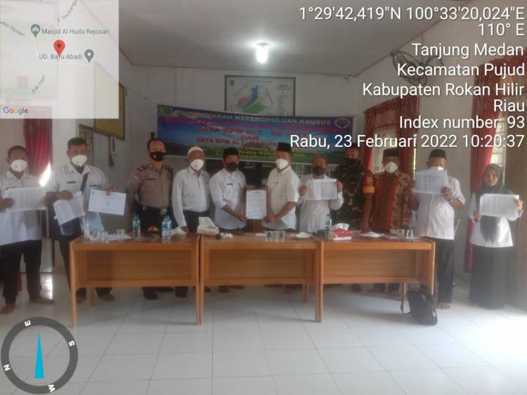 Babinsa Koramil 02/TP Hadiri Rapat Validasi Penerima BLT