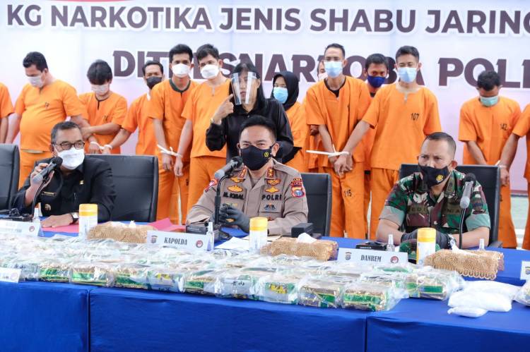 Polda Riau Musnahkan 82,94 KG Sabu, Wagub Riau Apresiasi Tinggi Kinerja Kapolda dan Jajaran.