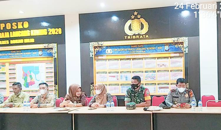 Koramil 02/TP Hadiri Rapat Persiapan Kedatangan Kapolri