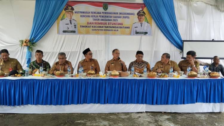 Pj Bupati Inhil Herman Buka Musrengbang Kec Sungai Batang: Skala Prioritas Tidak Kesampingkan Sektor Lain