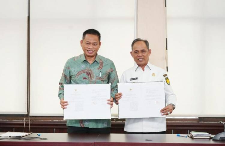 Pj.Bupati Inhil H.Herman SE MT MoU dengan BSIP dan KEMENTAN RI