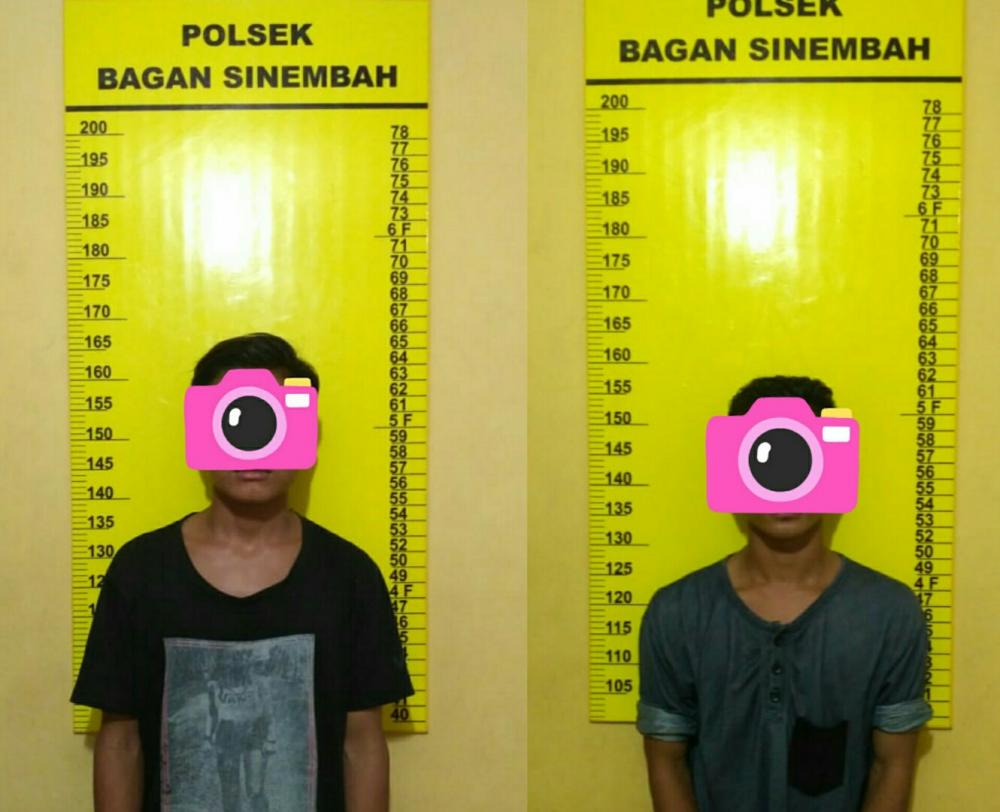 Opsnal Polsek Bagan Sinembah Amankan 2 Pria ABG di Rokan Hilir Setelah Melakukan ini..