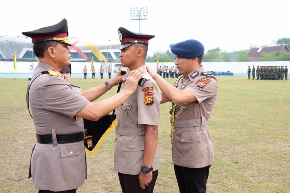 178 Lulusan Diktuk Bintara Polri (Perbatasan) Dilantik Kapolda Riau