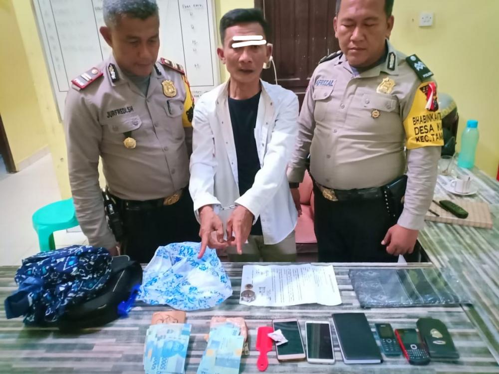 Diduga Hipnotis Korbannya, Pelaku Penipuan ini Diamankan Polsek Tambang