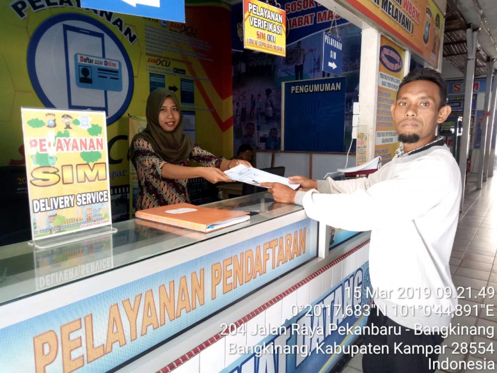 Inovasi SIM OCU dan Delivery Service Satlantas Kampar Diapresiasi Masyarakat