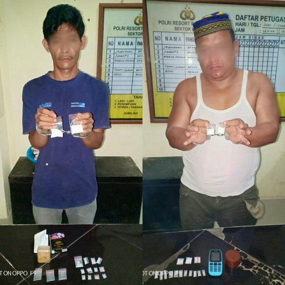 Wow..Belum Lama Jabat Pjs Kapolsek di Pujud, Iptu Amru Abdullah SIK SH Ungkap Peredaran Narkoba di Pujud 