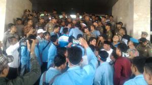 Aksi Unjuk Rasa Mahasiswa Riau,Tuntut Komitmen Gubernur Riau Atasi Karhutla