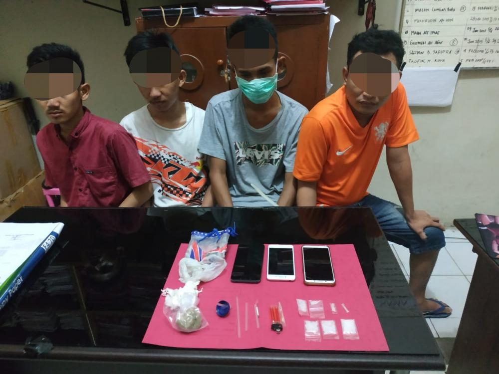 Kedapatan Miliki Shabu, 4 Napi Lapas Bangkinang Diserahkan ke Polres Kampar 