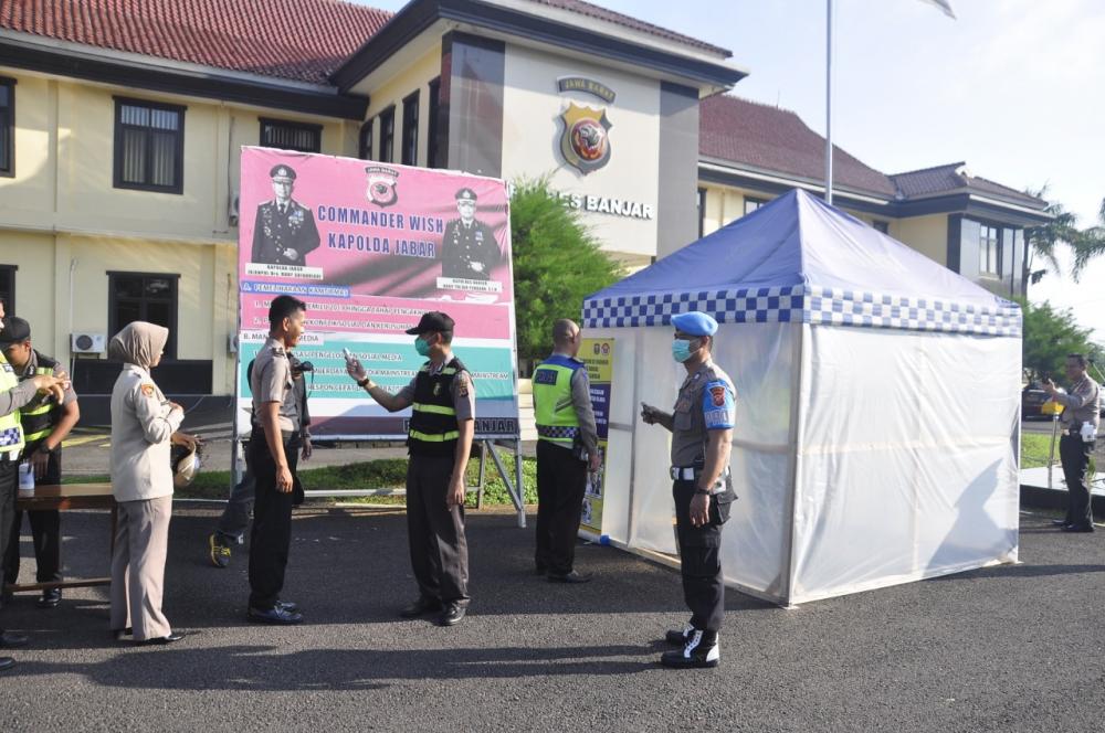 Semua Kantor Di Kota Banjar Menerapkan pencegahan virus Corona COVID-19 di area perkantoran