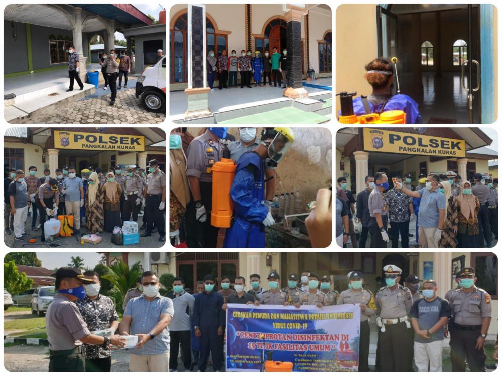PT Musim mas Sponsori Penyemprotan Fasilitas Umum dalam Antisipasi Penyebaran Virus Corona