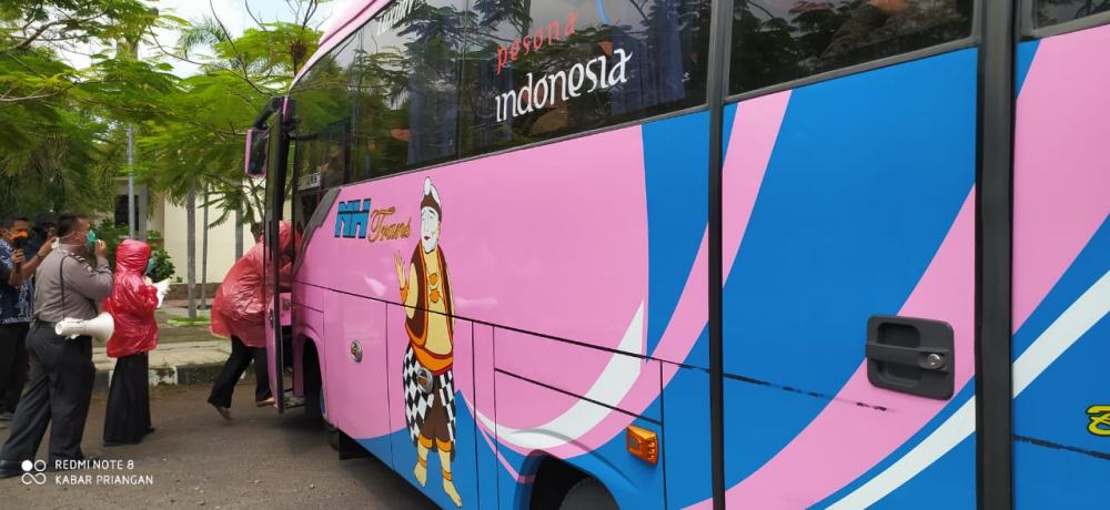 Polres Banjar Adakan Monitoring Kedatangan Warga Yang Datang Ke Kota Banjar