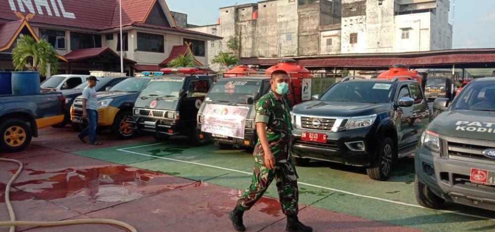 Besok 500 Tim Gabungan Akan di Turunkan, Untuk Melakukan Penyemprotan Disinfektan