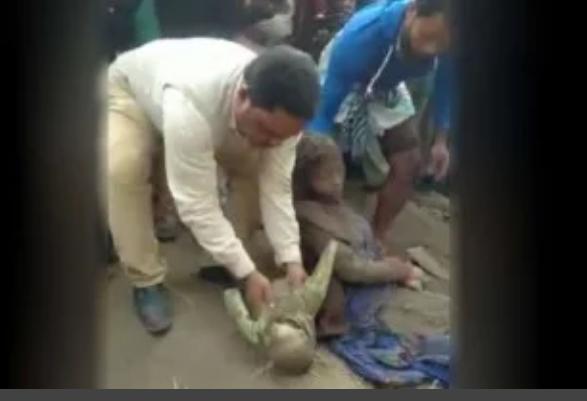 Dunia Gempar: Video Ibu dan Bayi Di Kubur Hidup Hidup Di India