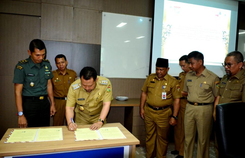 Bupati Tandatangani MoU dengan  Empat Rumah Sakit Swasta yang Berada di Pekan Baru