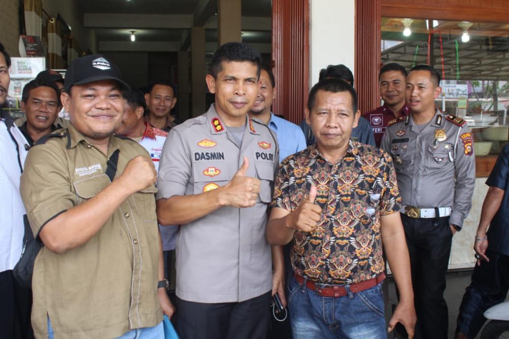 PD IWO Apresiasi, Kapolres Rohul AKBP.Dasmin Ginting SIK Akrab dengan Semua Wartawan 