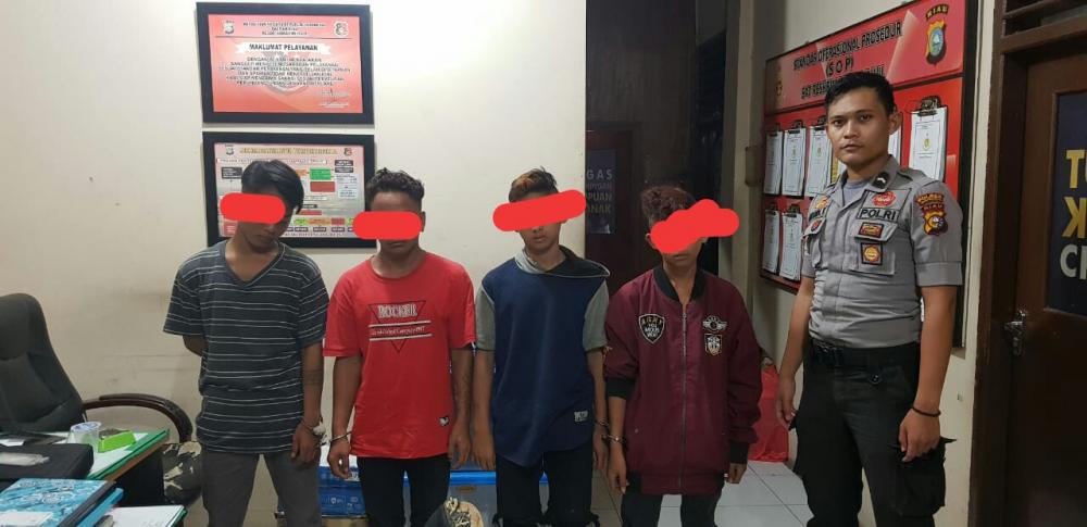 4 Orang Pelaku Penodongan Di Ringkus Polsek KSKP, 3 Orang Anak di bawah Umur