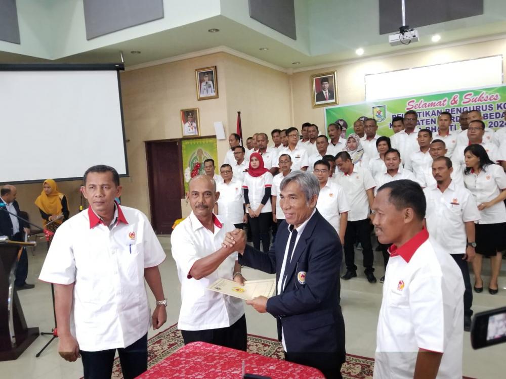 Aspul A Lubis Resmi Pimpin KONI Kabupaten Serdang Bedagai