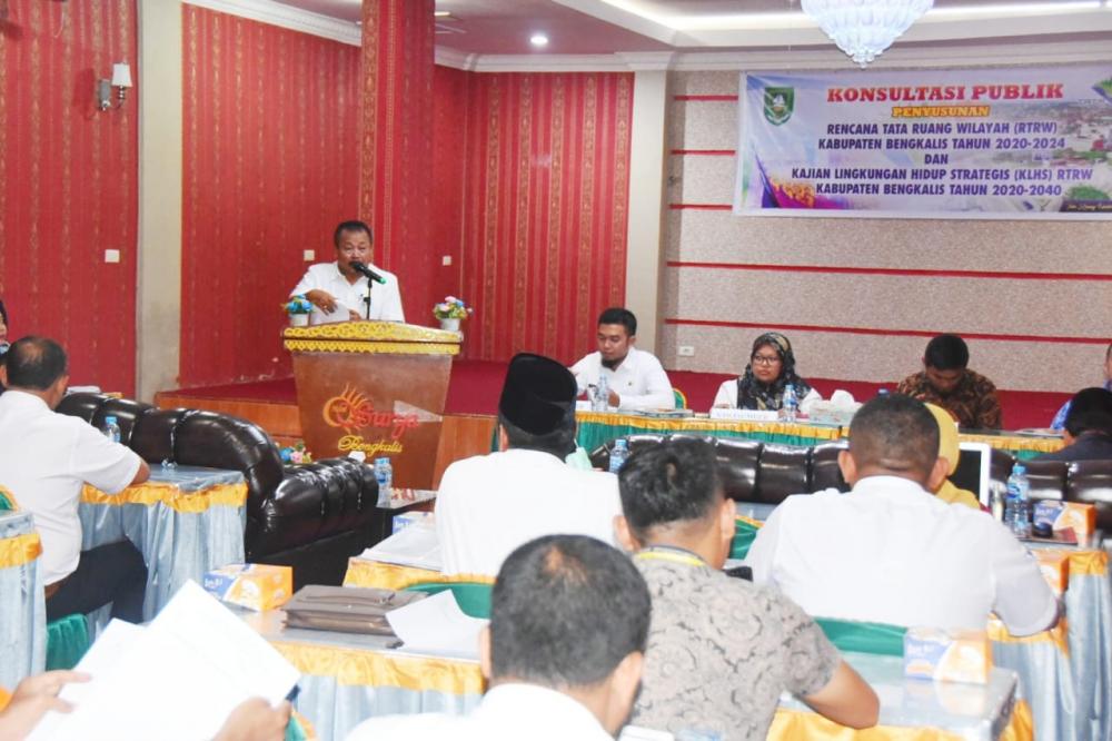 Percepat Pembentukan Perda RTRW, Pemkab Bengkalis Gelar Konsultasi Publik