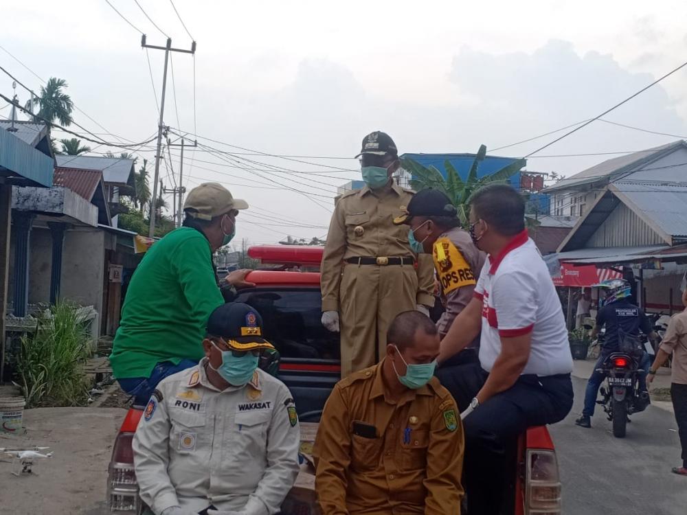 HM Wardan Sebut Penyemprotan Disinfektan ini Merupakan Kegiatan Terbesar Yang Pernah Dilaksanakan. 